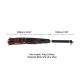 Sevanda Red Black Braided Tail Flogger