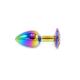 Rainbow Butplug with Gem S