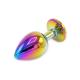 Rainbow Butplug with Gem L