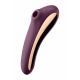 Dual Kiss - Air Pulse Vibrator - Wine Red