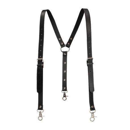 Split Leather Suspenders for Men