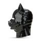 Latex Pig Hood - Black