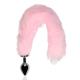 Light-up Fox Tail with Metal Butt Plug - Pink