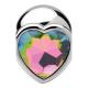 Rainbow Prism - Heart Butt Plug - Large