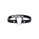 Kinky Kitty Ring Slim Choker - PU Leather - Black