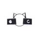 Kinky Kitty Ring Slim Choker - PU Leather - Black