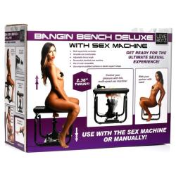 Deluxe Bangin Bench with Sex Machine - Black