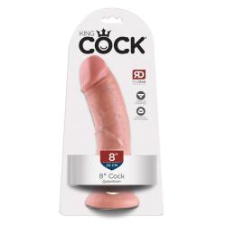 King Cock 8 inch Skin-coloured