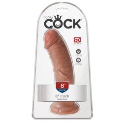 King Cock 8 inch Tan