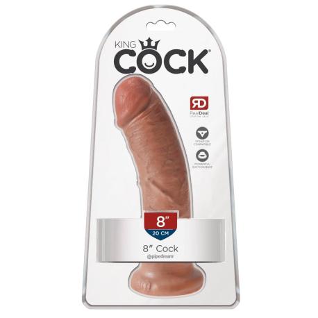 King Cock 8 inch Tan