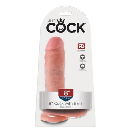 King Cock 8 inch Cock Balls Fl