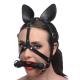 Dark Horse - Pony Head Harness with Silicone Bit