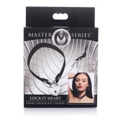 Lock-It - Choker with Heart Lock and Key