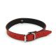 Leather Collar Mini O-Ring Red