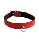 Leather Collar Mini O-Ring Red