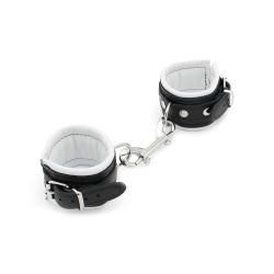 Leather Handcuffs White