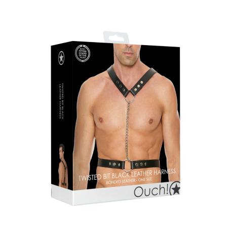 Twisted Bit Leather Harness - One Size