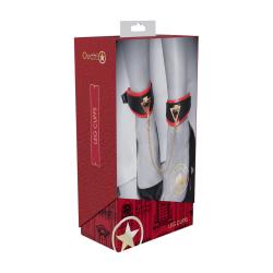 Milan Collection - Leg Cuffs - Black Red