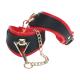 Milan Collection - Leg Cuffs - Black Red