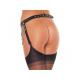 Rimba - Leather suspender belt with chains