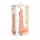 10 25 cm Realistic Vibrating Dildo With Balls - Flesh