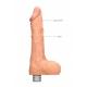 10 25 cm Realistic Vibrating Dildo With Balls - Flesh