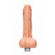 10 25 cm Realistic Vibrating Dildo With Balls - Flesh