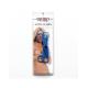 Rimba - Scissor nipple clamps of blue synthetic material (pair)