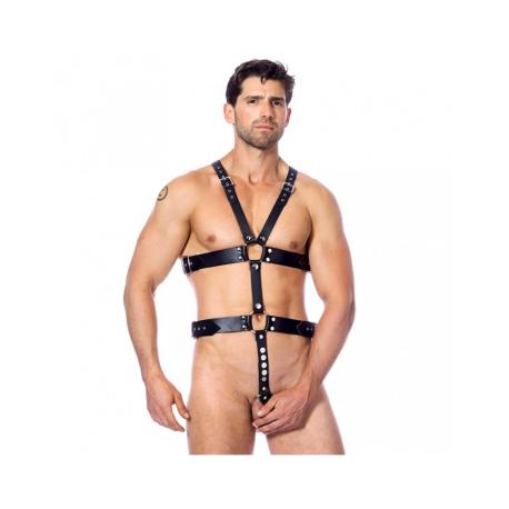 Rimba - Body harness with cockring Ø 40 and 50 mm.