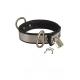 Rimba - Leather collar with metal and padlock