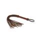 Liebe Seele - Leather Flogger with Strings - Black Brown