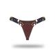 Liebe Seele - Leather Panty - Black, Brown Gold