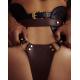 Liebe Seele - Leather Panty - Black, Brown Gold