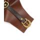 Liebe Seele - Leather Waist Belt with Suspenders - Black, Brown Gold