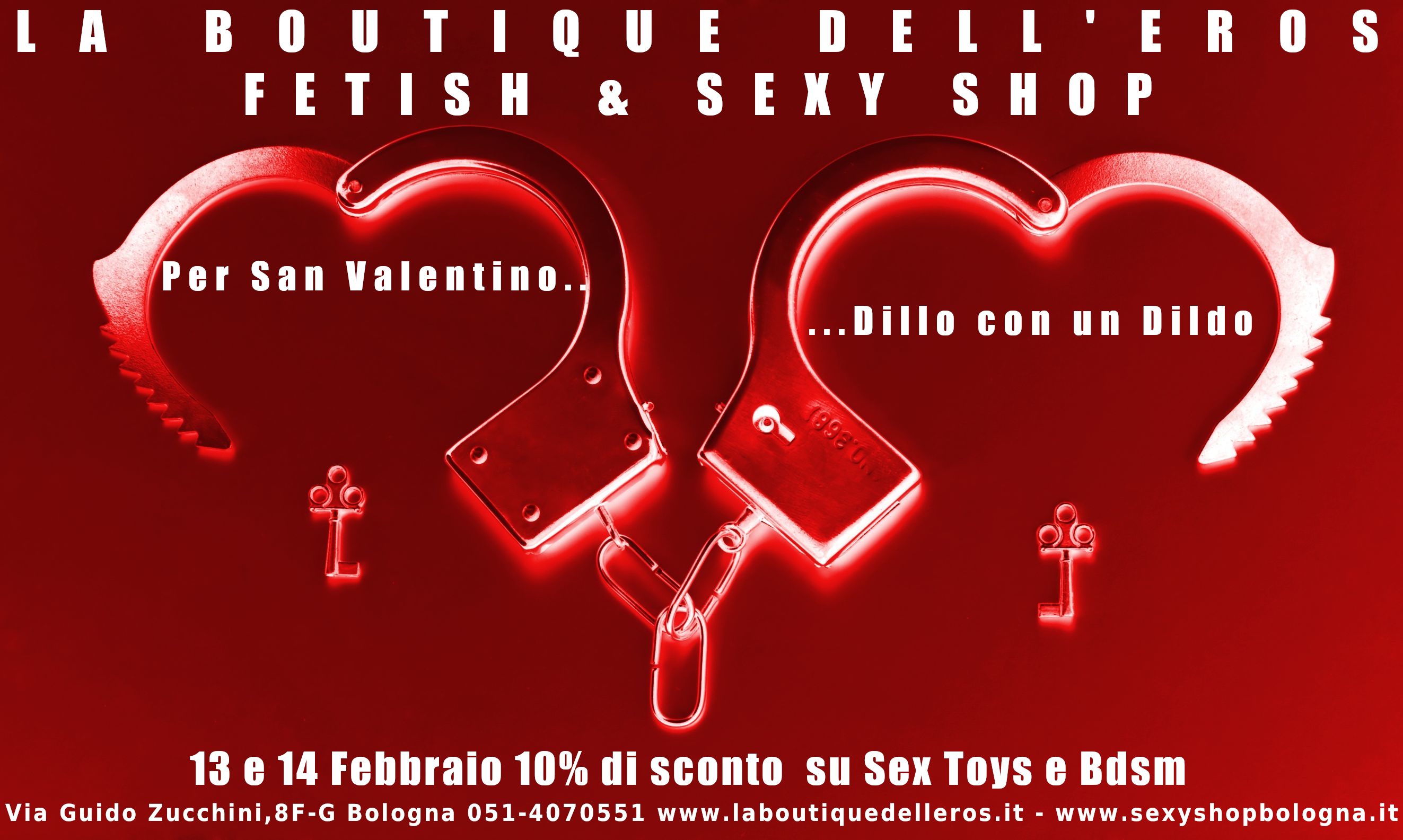 San Valentino 2020 la Boutique dell'Eros Bologna